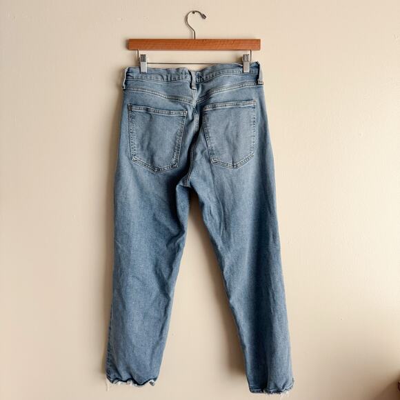AGOLDE Medium Wash Kye Mid Rise Straight Crop Jeans Size 29 - Picture 7 of 8